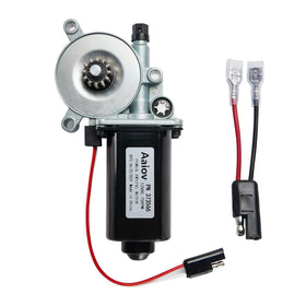 Aaiov front view of awning motor showing connector and housing for easy replacement