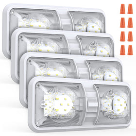 Aaleds front view ceiling dome light showing compact profile and even illumination