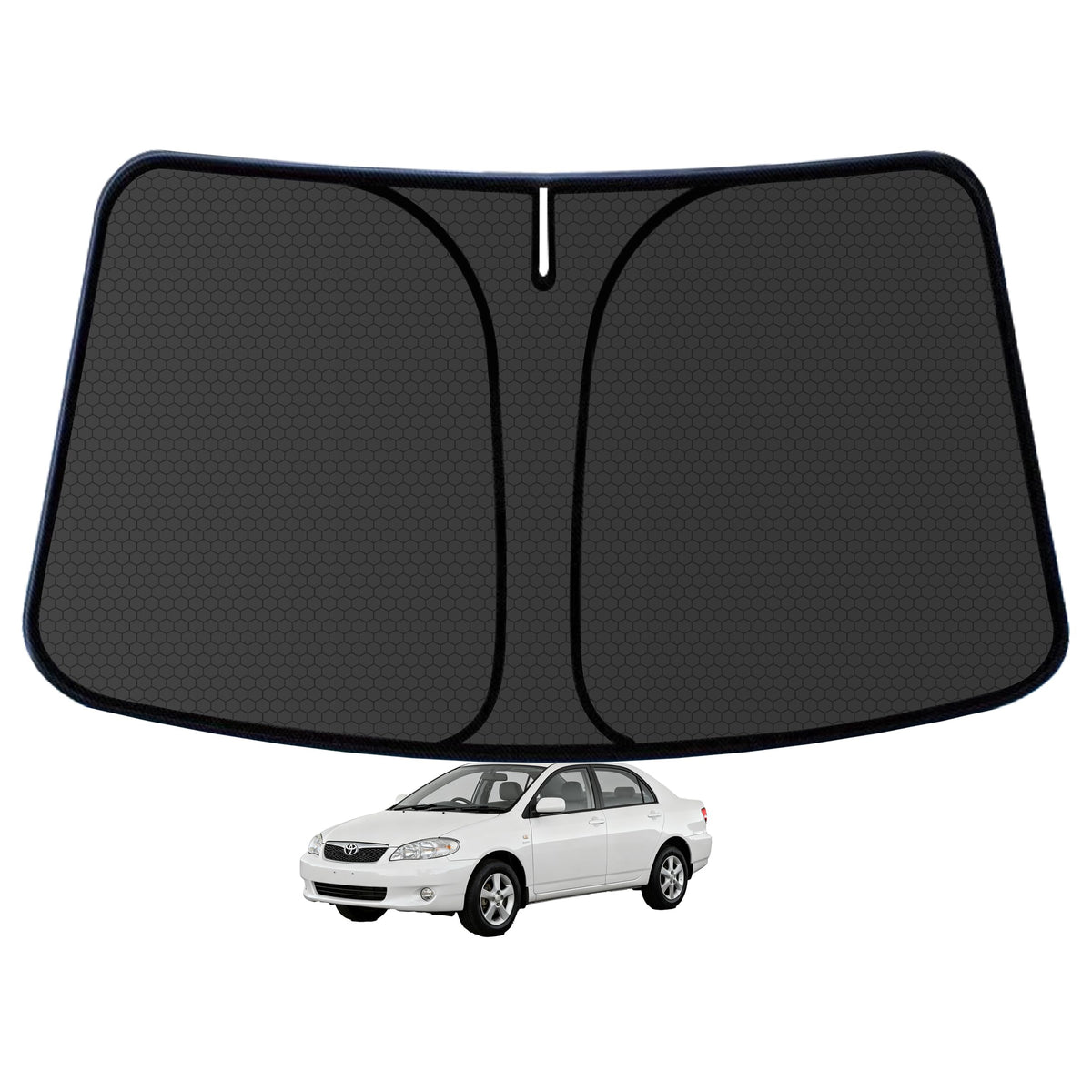 aatoppus front packaging view showing custom Corolla fit and quick install