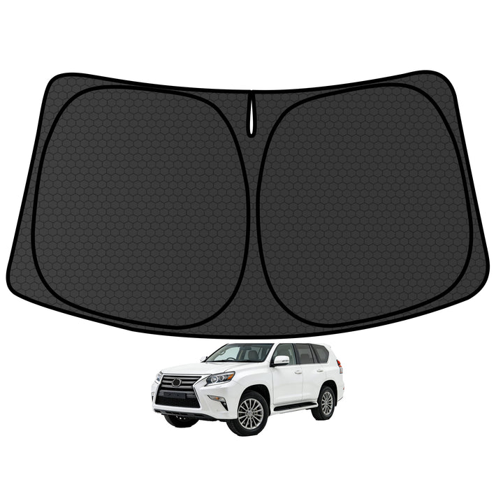 aatoppus front view installed on GX windshield showing full coverage and cooling benefit