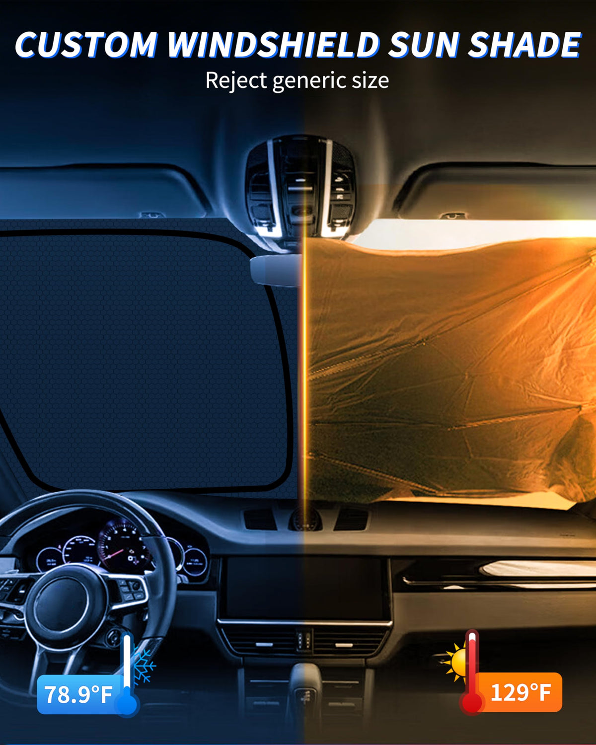 aatoppus installed in Malibu windshield reducing cabin sun exposure