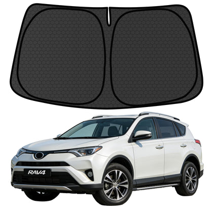 aatoppus front full-coverage fit showing precise windshield protection and cooler cabin