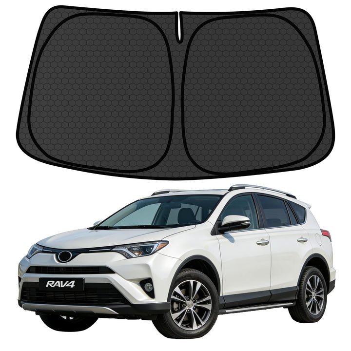 aatoppus front full-coverage fit showing precise windshield protection and cooler cabin