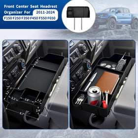 ABAGAEL top view open storage compartment holding wallet and keys for organized cabin storage