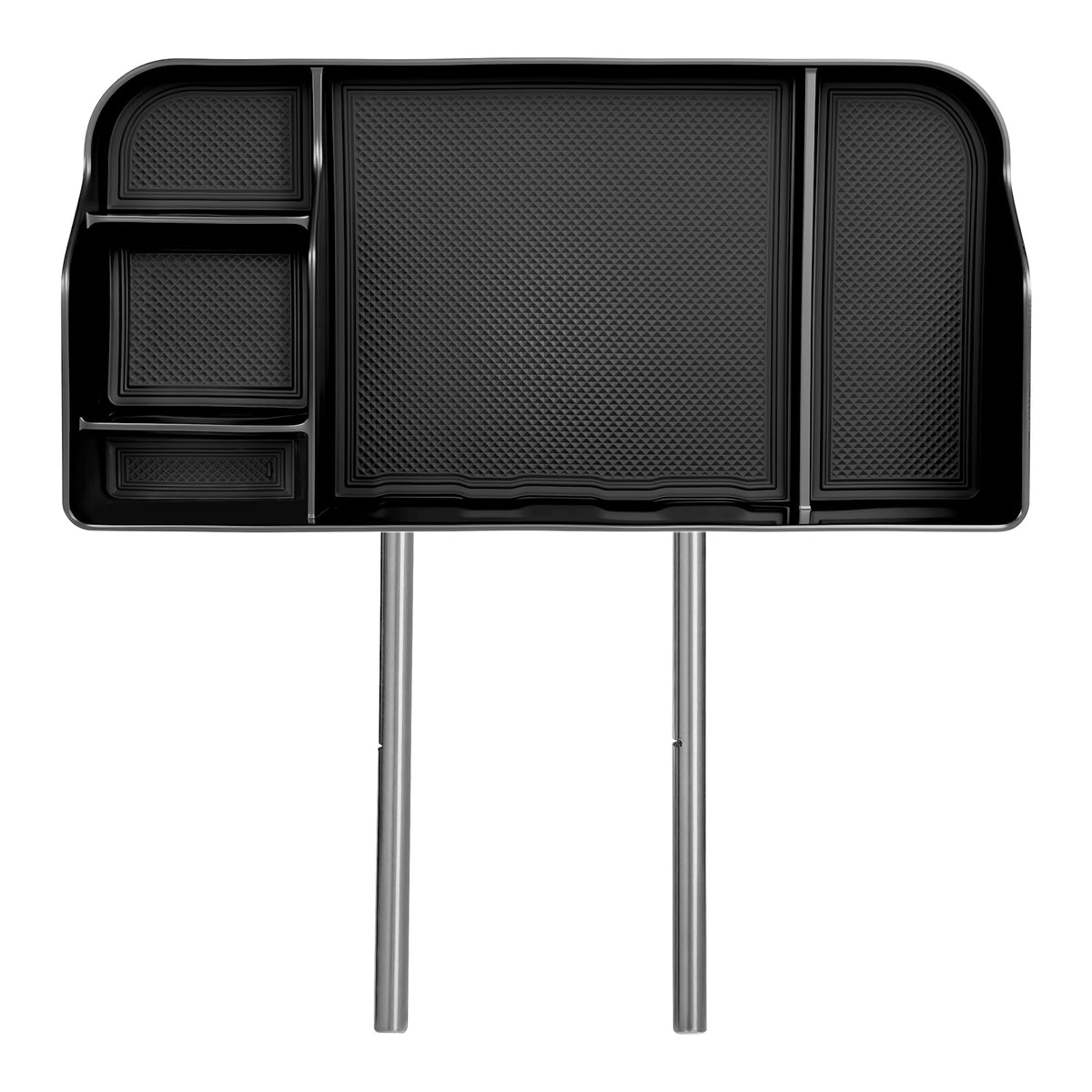 ABAGAEL tray in use as temporary food surface for quick meals while parked safely