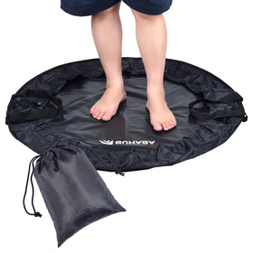 Abahub front view packed as a dry bag showing portability and protection