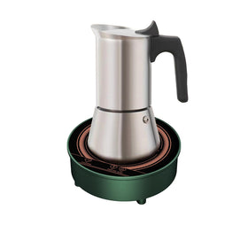 Abangdun front view showing compact induction cooktop for easy travel