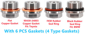 abczok washer and seal details showing included gasket for leak prevention