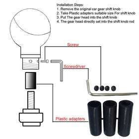 Abfer adapters kit laid out to show included 8mm, 10mm, 12mm sizes