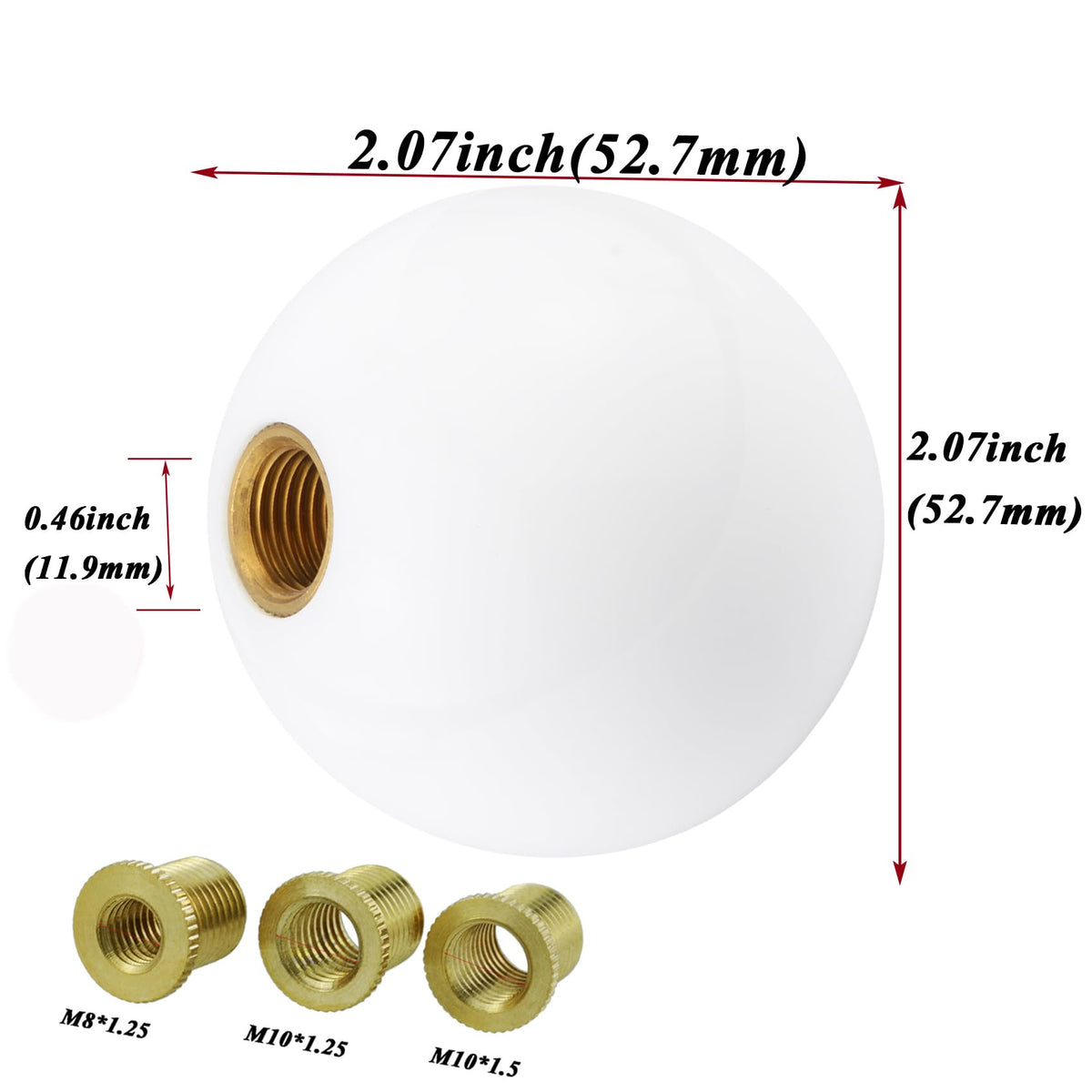 Abfer knob close-up showing smooth texture and durable finish for comfort