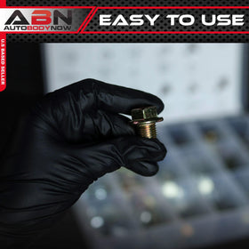 ABN open case with compartments and size chart for quick identification