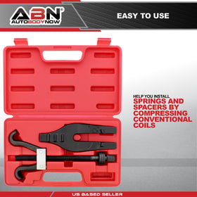 ABN coil compressor hook and fork closeup showing secure grip to prevent slipping during use