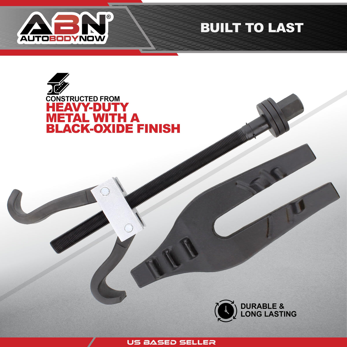 ABN coil compressor in use on suspension demonstrating safe, even coil compression by ABN