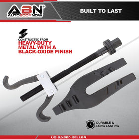 ABN coil compressor in use on suspension demonstrating safe, even coil compression by ABN