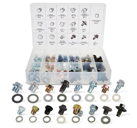 ABN clear case front view showing organized plugs for fast selection
