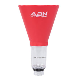 ABN front view of funnel showing shape and stable base, reduces spills