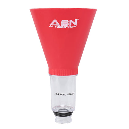 ABN front view of funnel showing shape and stable base, reduces spills
