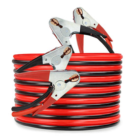 ABN front packaging showing 25ft 2-gauge 600 AMP cables, quick identification benefit