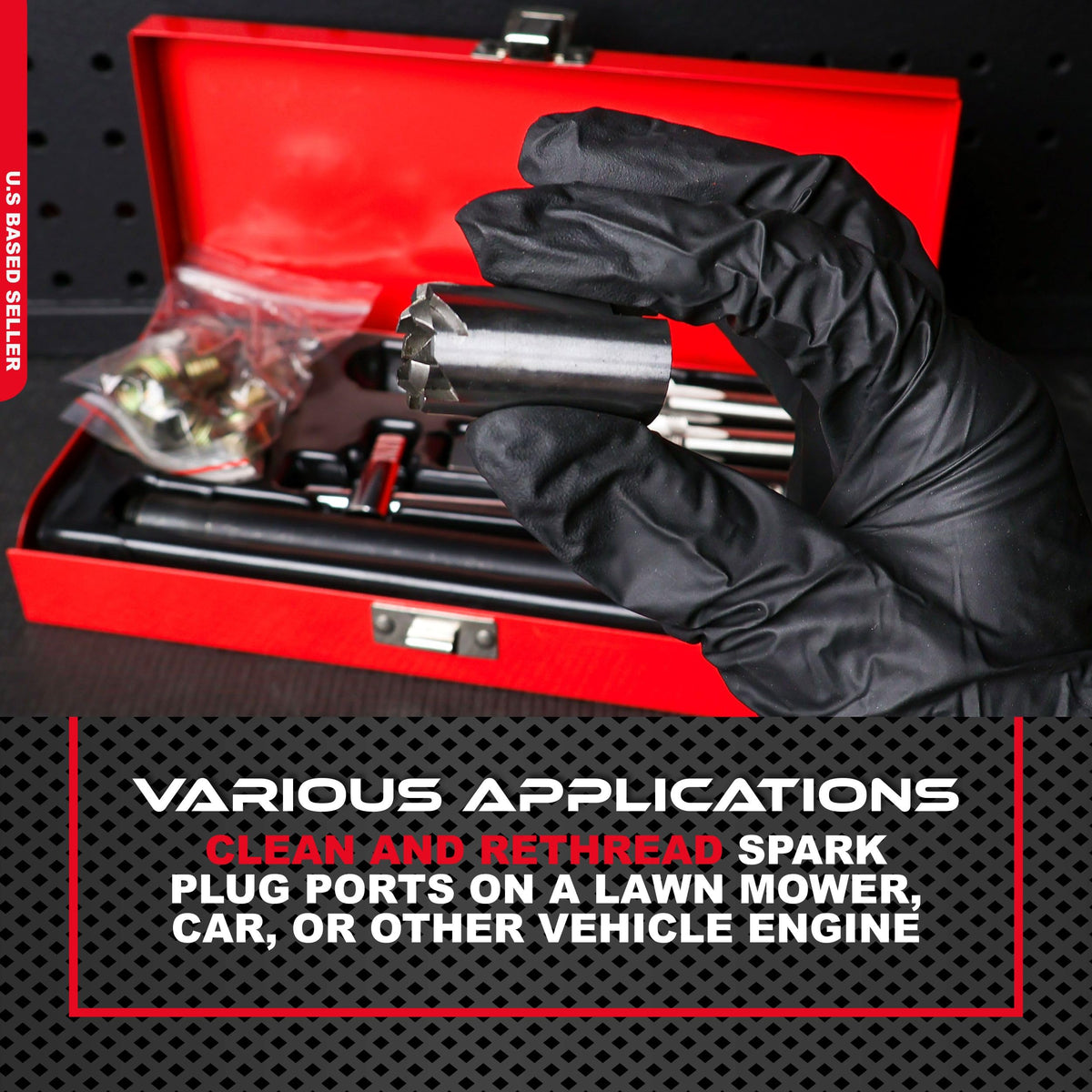 ABN kit in use on a lawn mower engine showing on-site repair advantage