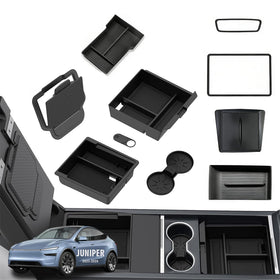 Abvesi front console overview showing full 10-piece kit improving cabin organization