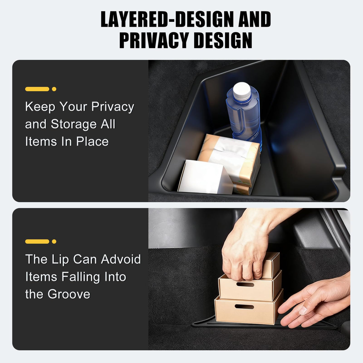 Abvesi installed in trunk wide shot maximizing cargo space and organization
