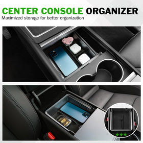 Abystar cup holder insert fitted in console highlighting spill resistance and cup stability