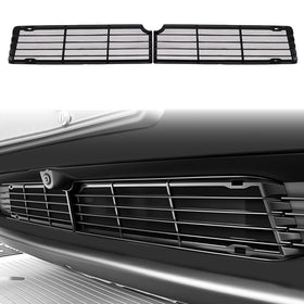 Abystar front grille full view on Model Y Juniper showing integrated look and protection