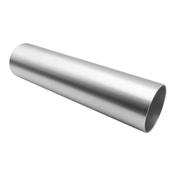 AC PERFORMANCE front view of straight aluminum pipe showing clean edges and fit