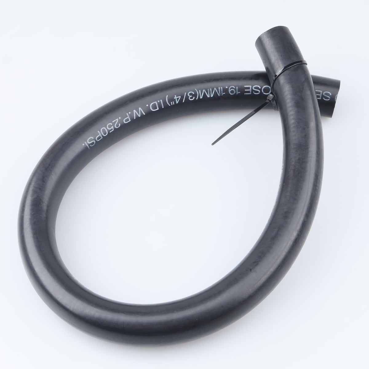 AC PERFORMANCE front view of the 3/4" ID push-on hose showing length and finish, aids selection