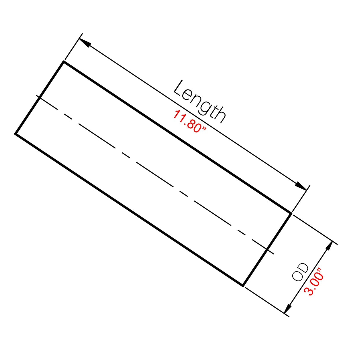 AC PERFORMANCE pipe on a workbench in garage showing easy fabrication advantage