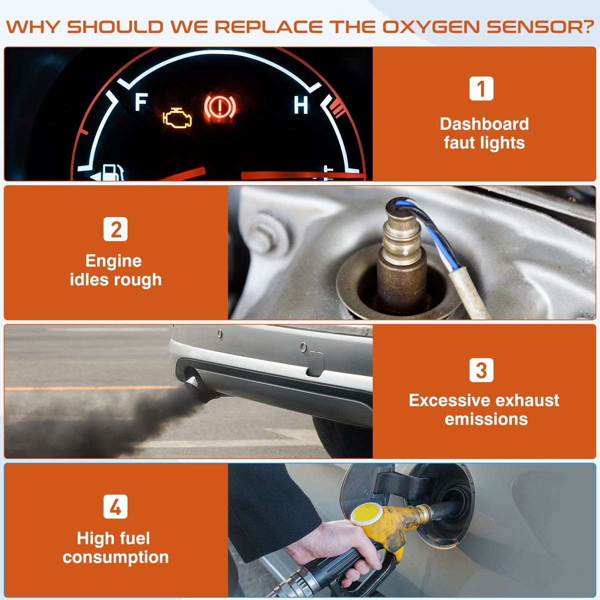 ACAUTO sensor installed underhood on Ford F-150 demonstrating correct fit benefit