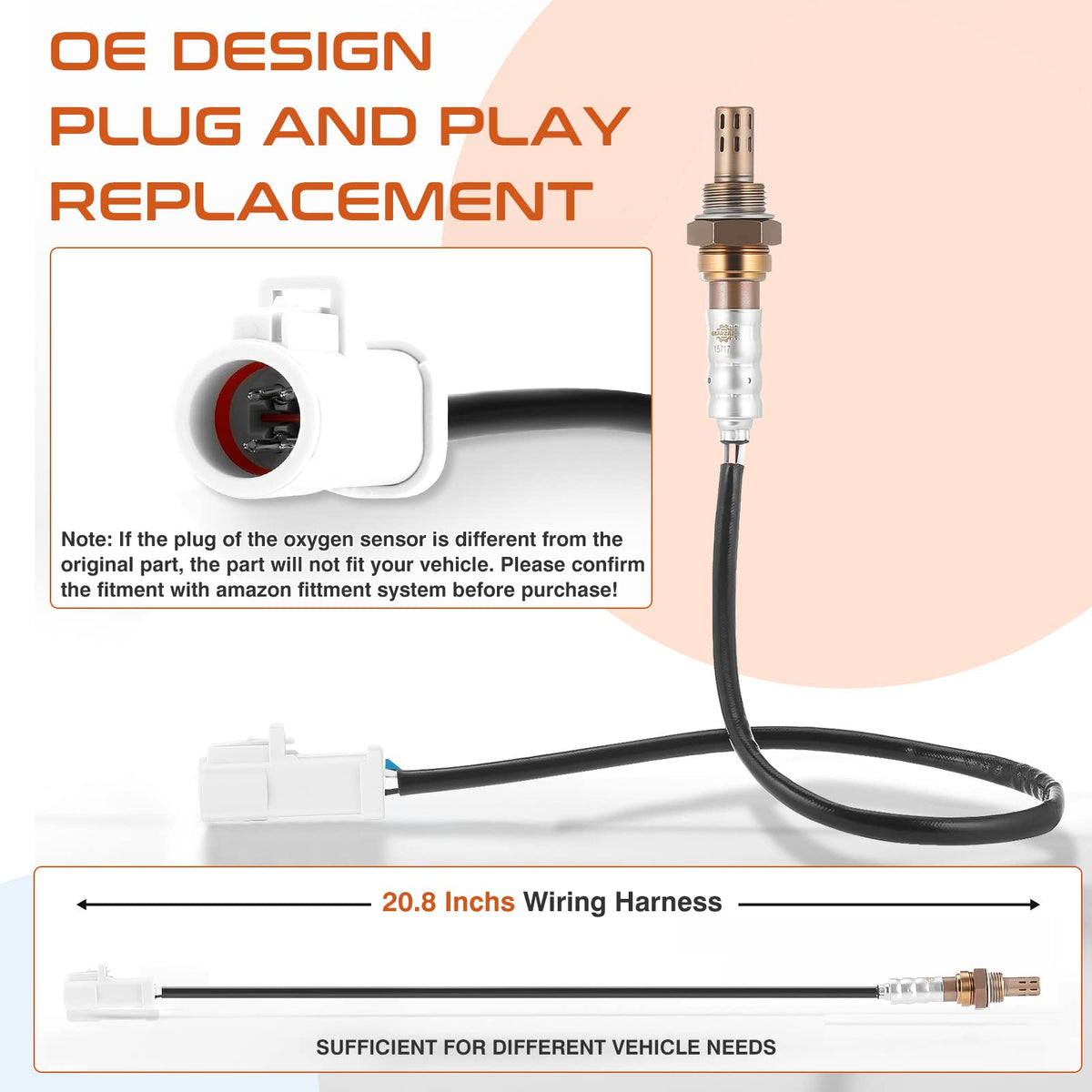 ACAUTO connector and wiring harness close-up for direct-fit installation benefit