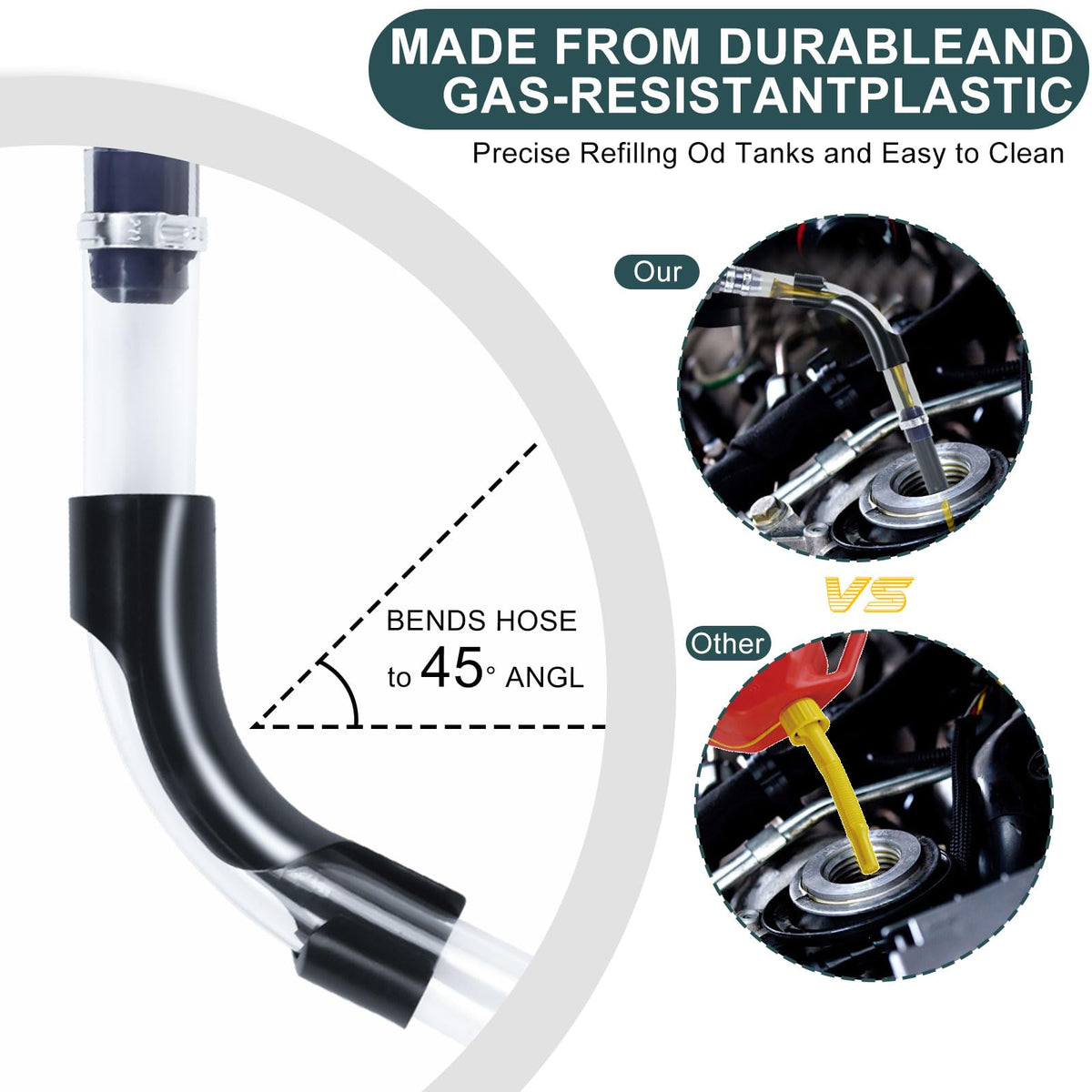 AccEncyc transparent hose showing fuel level visibility and monitoring benefit