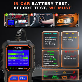 Acclope BT60 PRO printed label output showing saved test result documentation