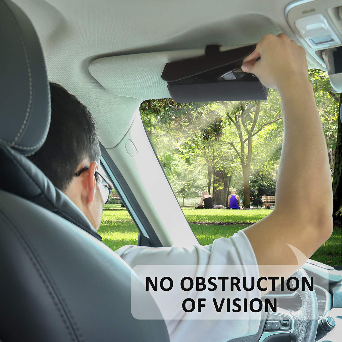 Accmor clip detail with elastic ensuring steady visor attachment