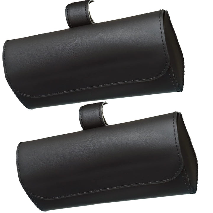 Accmor front view clipped to visor showing compact protection benefit
