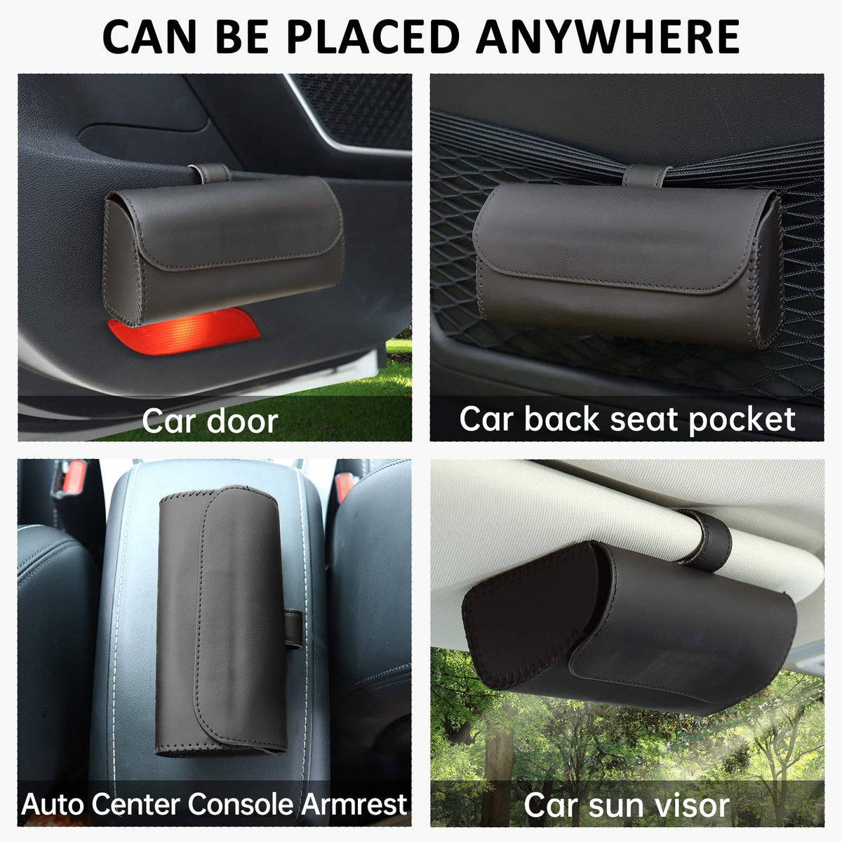 Accmor holding sunglasses and cards reducing dash clutter