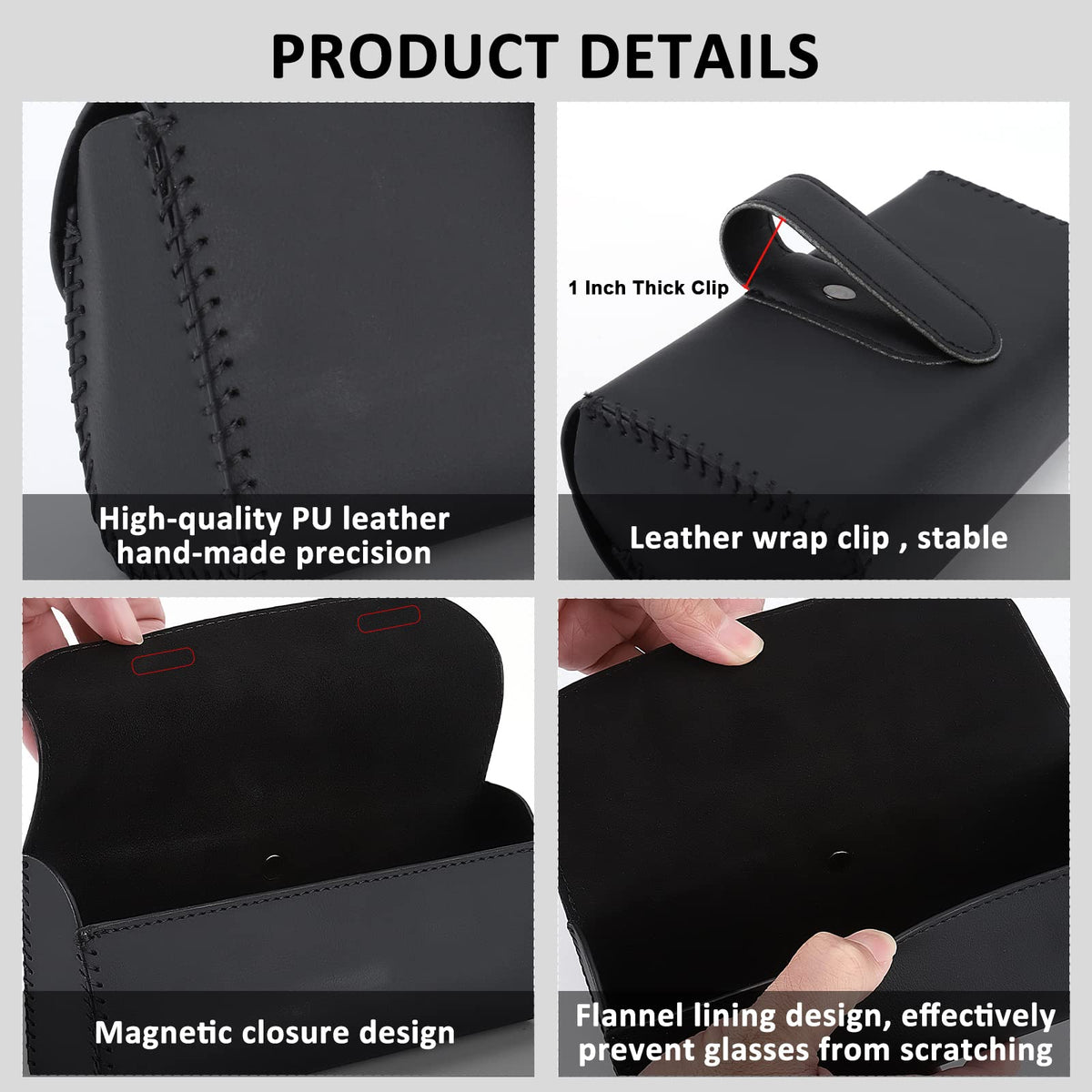 Accmor magnetic flap open showing one-hand access convenience