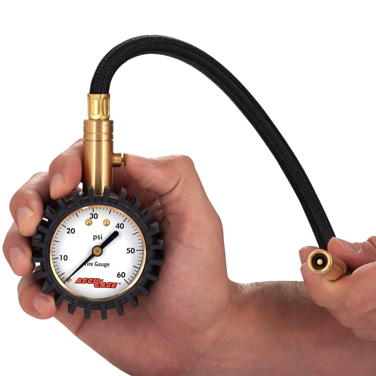 Accu-Gage RH60X protective rubber guard detail protecting gauge from drops benefit