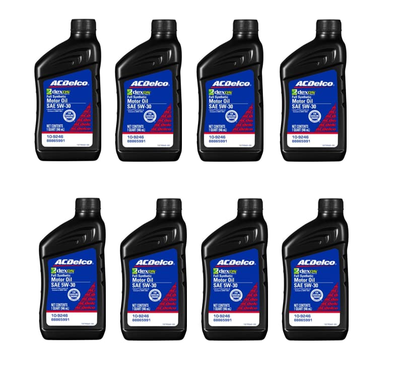 ACDelco 109246 front packaging showing eight quart bottles and easy storage benefit