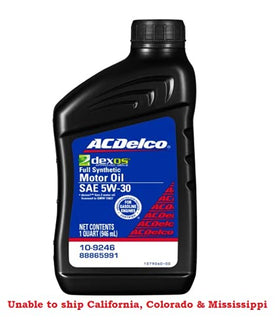 ACDelco label close-up highlighting dexos1 Gen 2 claims and specification clarity benefit