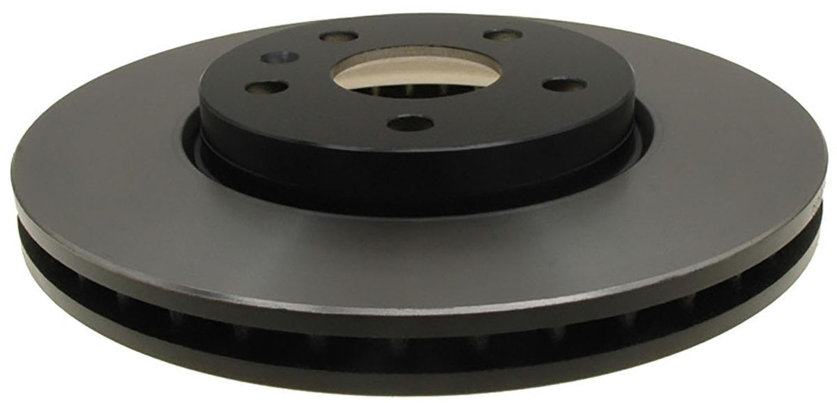 ACDelco rotor mounted on hub demonstrating direct-fit installation advantage