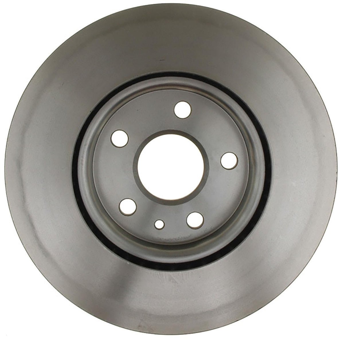 ACDelco rotor next to ruler showing scale for easy size and fit confirmation