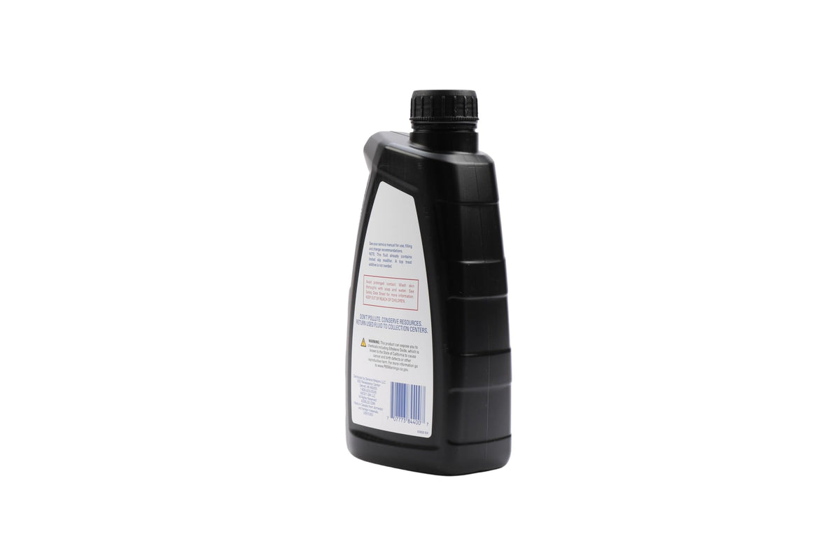 ACDelco 32 oz bottle next to a ruler illustrating compact size for workshop convenience