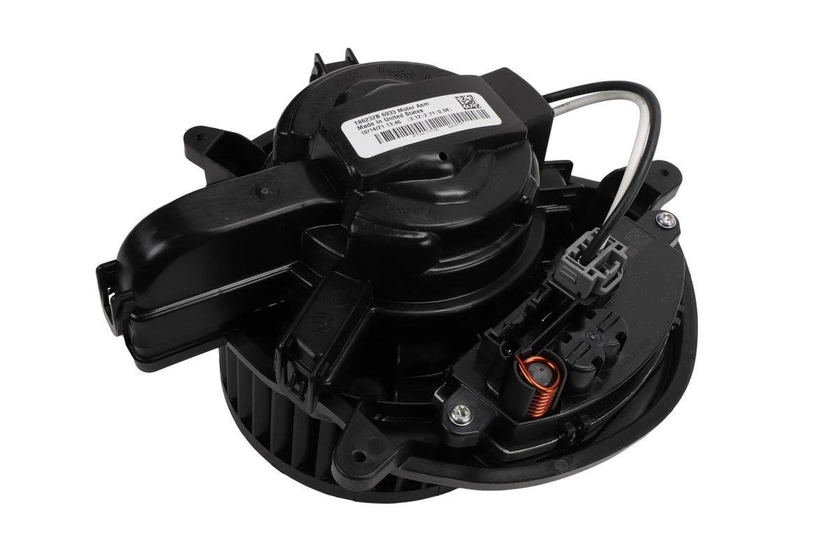 ACDelco blower motor bearing close-up highlighting self-aligning lubricated bearings for durability