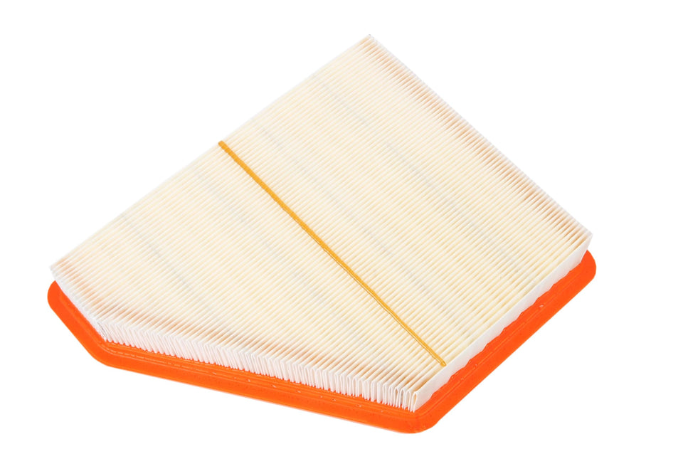 ACDelco air filter front view showing packaging and OE-fit benefit