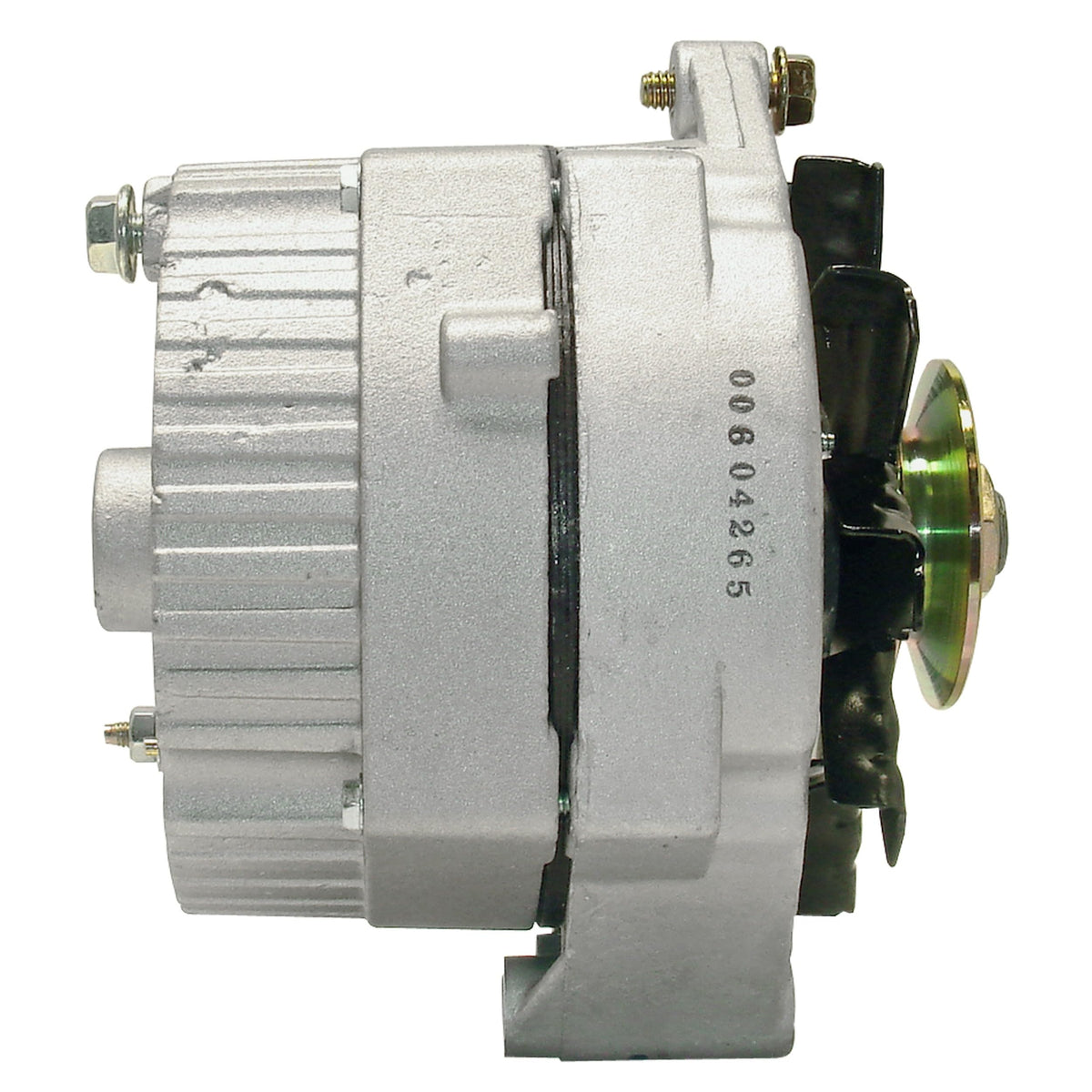 ACDelco alternator next to ruler showing scale for correct fitment and selection