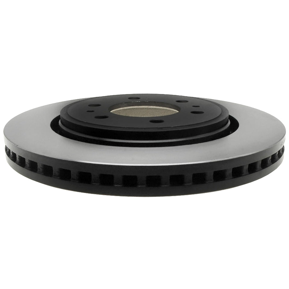 ACDelco front rotor front view showing fitment and reliable stopping