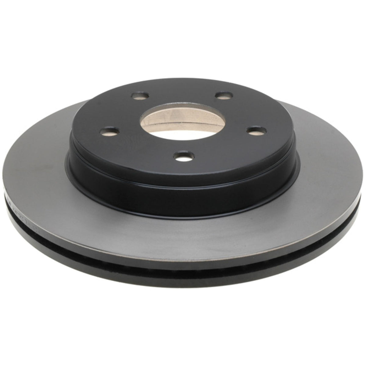 ACDelco black hat rotor front profile showing OEM fit and reliable braking