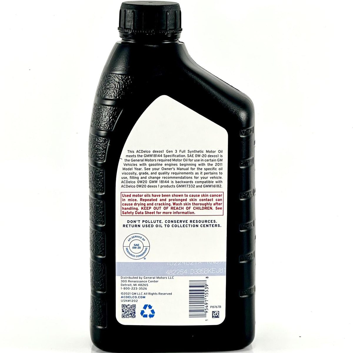Close-up of ACDelco oil texture demonstrating smooth synthetic viscosity